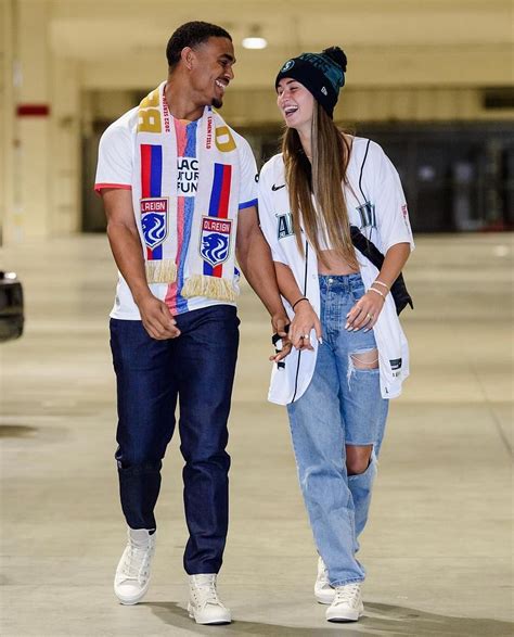 Julio Rodriguez and his longtime girlfriend Jordyn。